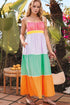 color-block-flowy-tiered-maxi-dress-with-pockets OhSoStyled - Sophia's Style-1